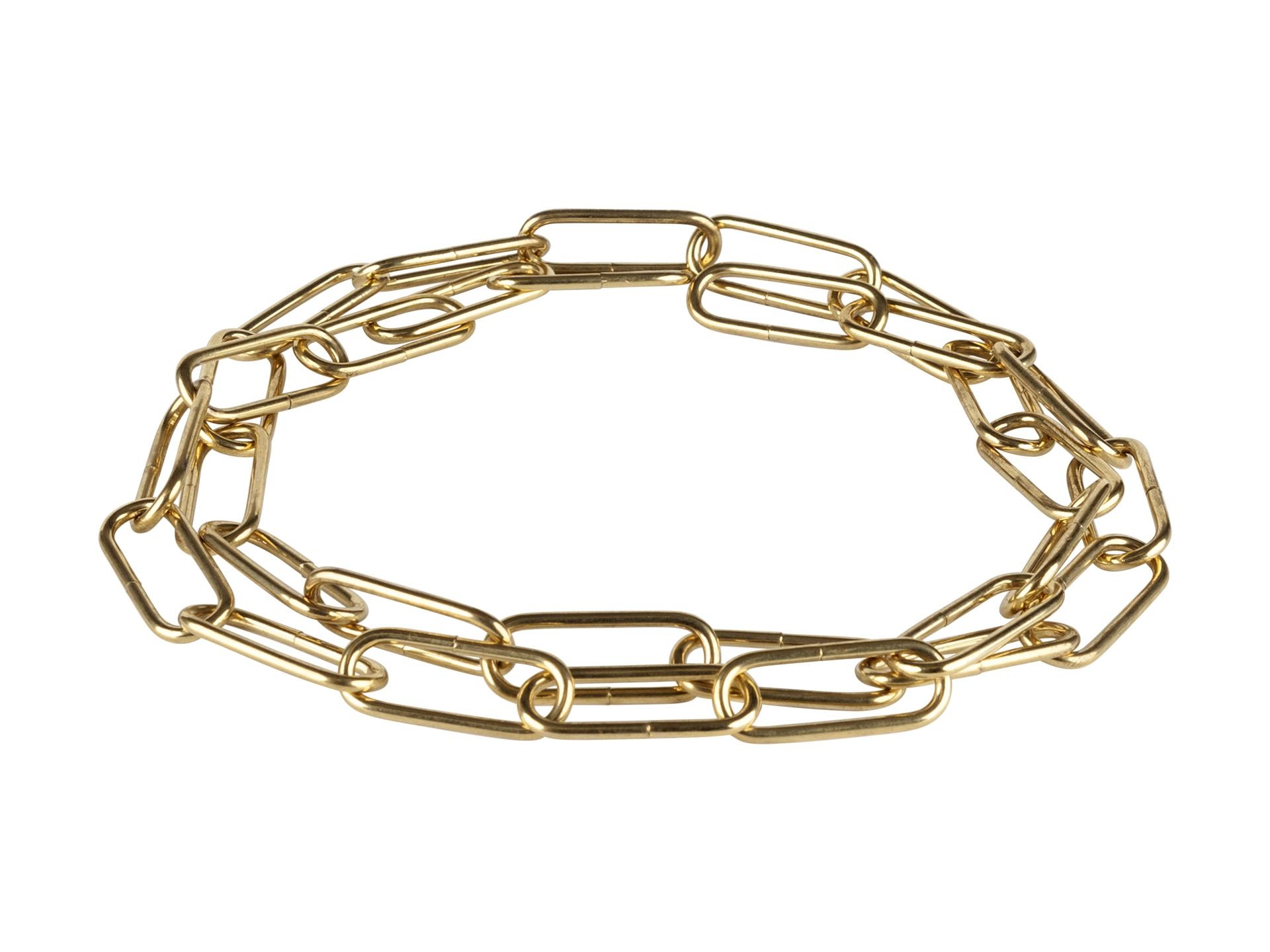 Lamp ketting messing kleur 39x16mm