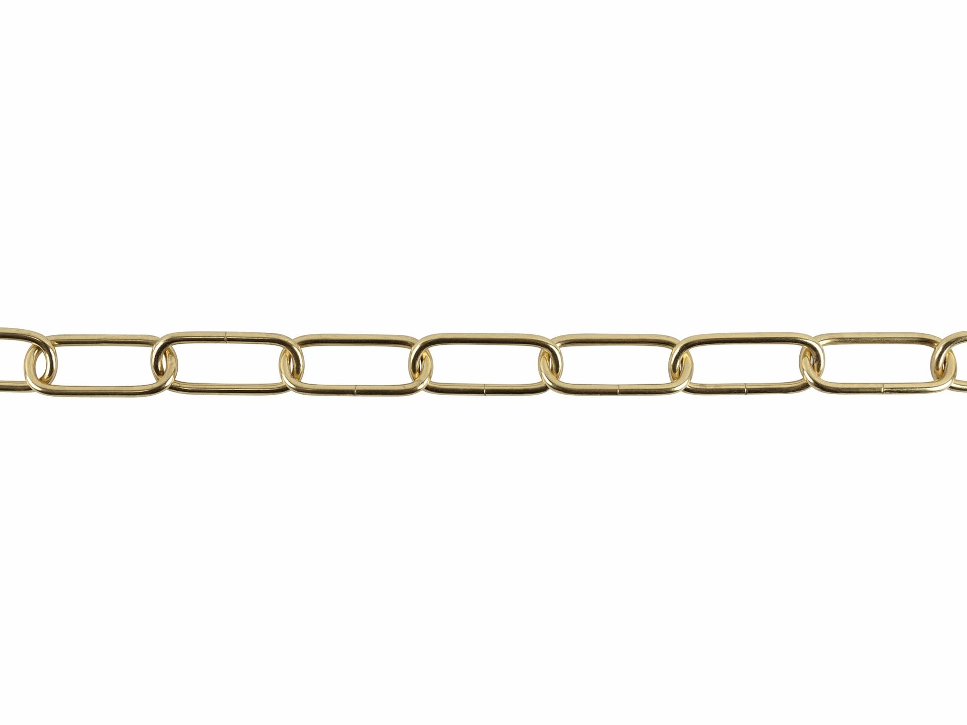 Lamp ketting messing kleur 47x20mm