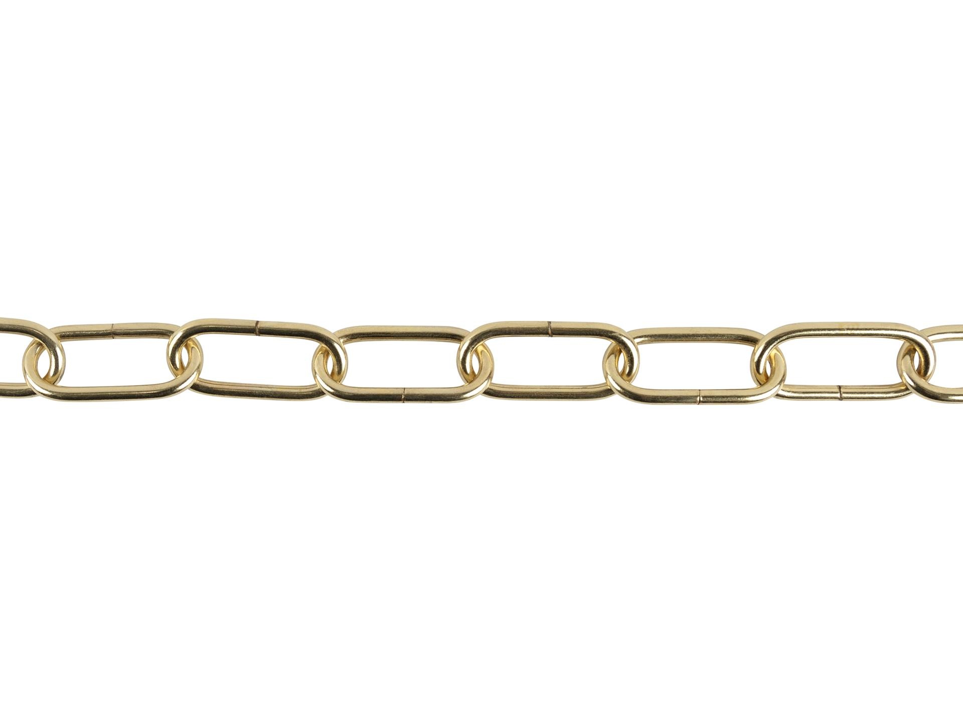 Lamp ketting messing kleur 55x24mm