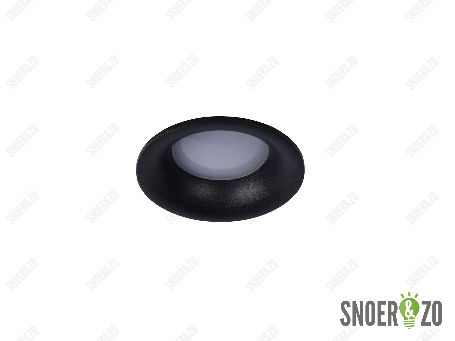 Lucide inbouwspot ziva rond zwart IP44