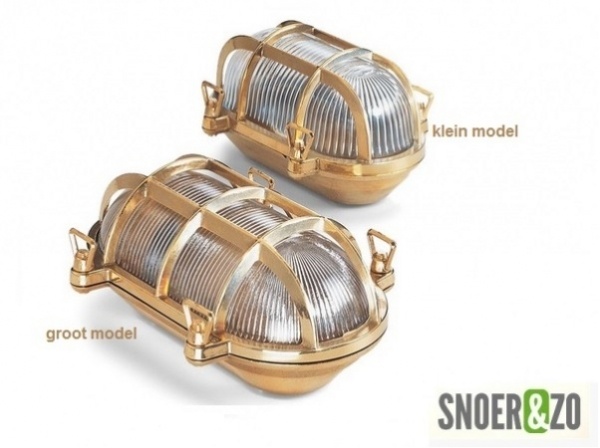 Messing scheepslamp E27 groot