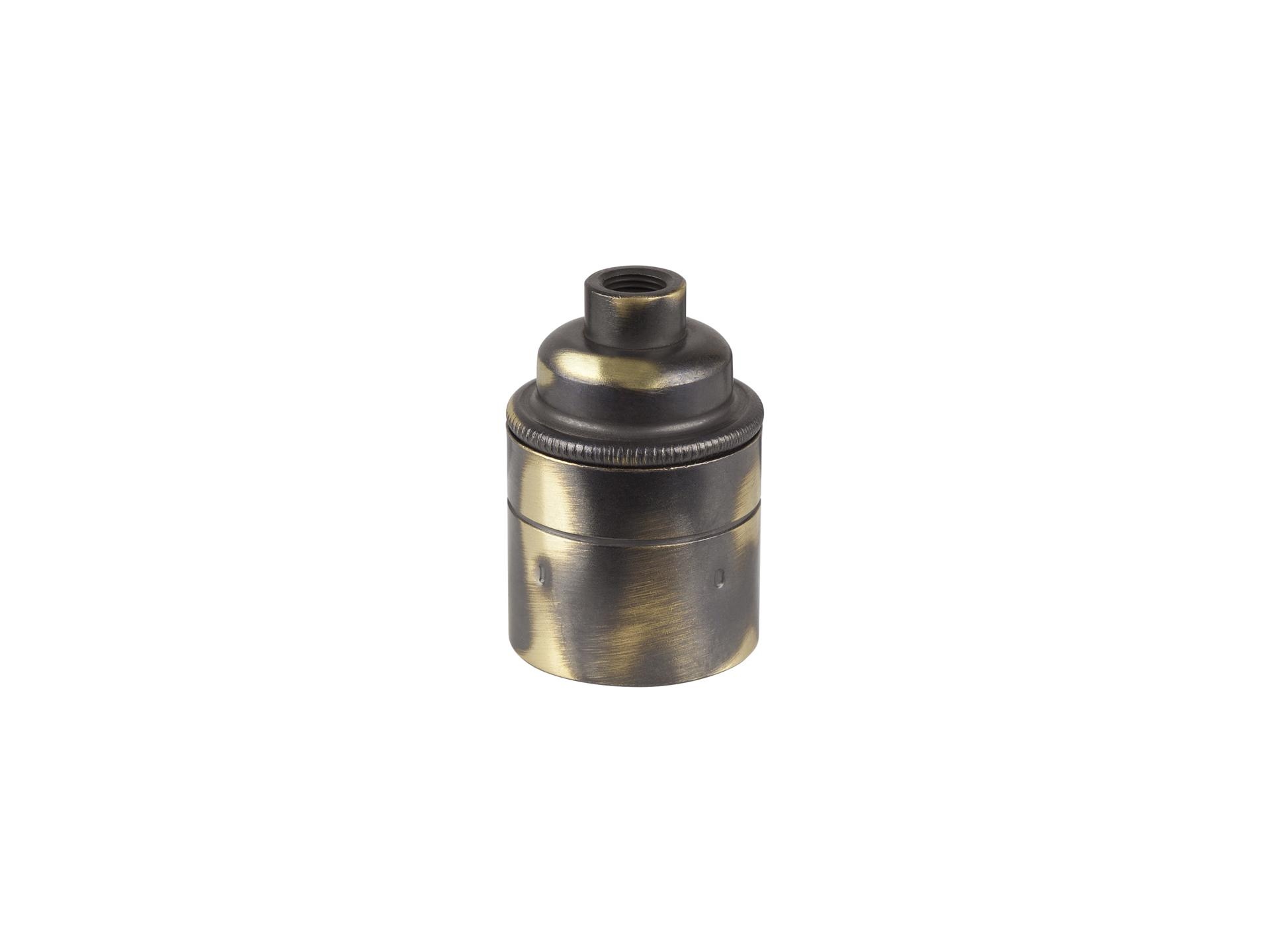 Metalen fitting E27 industrial antiek geschuurd