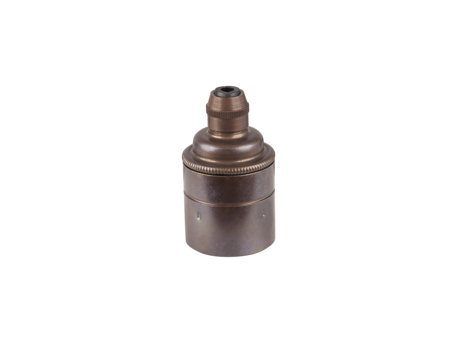 Metalen fitting E27 industrial Engels messing met vaste trekontlaster