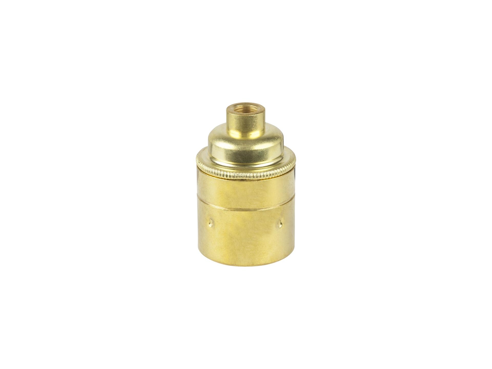 Metalen fitting E27 industrial messing gladde mantel Metalen fitting E27 industrial messing gladde mantel