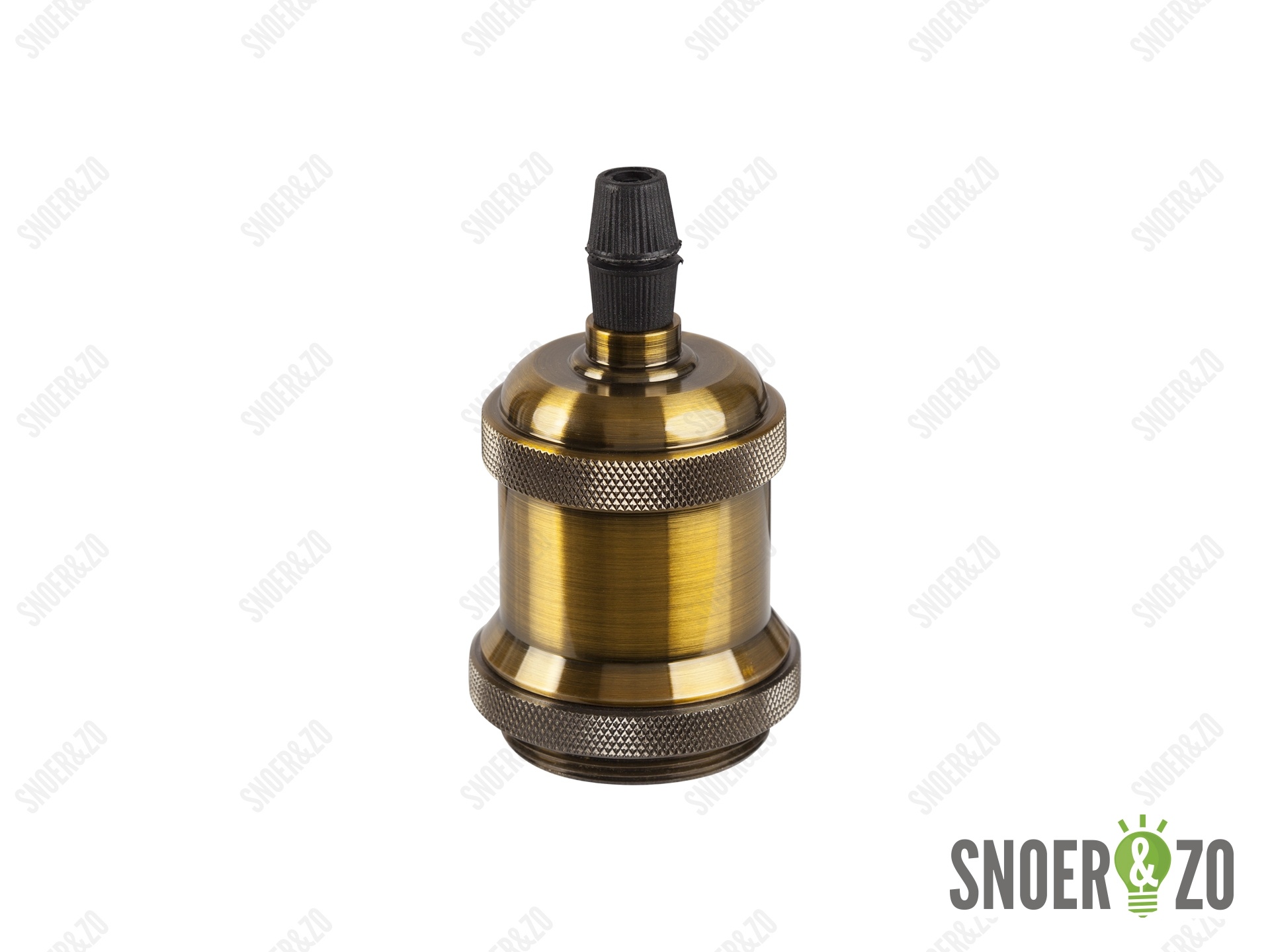 Metalen fitting E27 retro messing mat B-keus