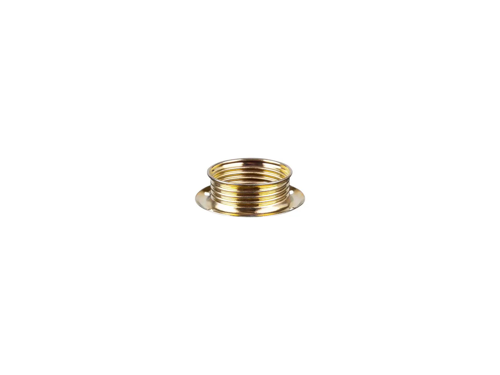 Metalen fitting ring voor E14 fitting - messing kleur