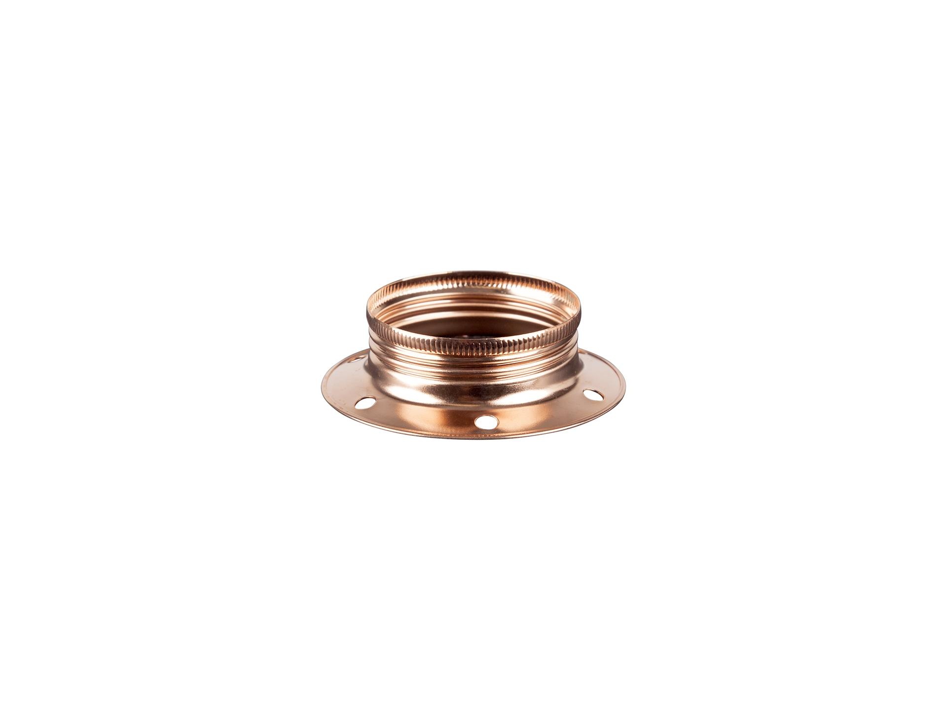 Metalen fitting ring voor E27 fitting - rood koper breed model