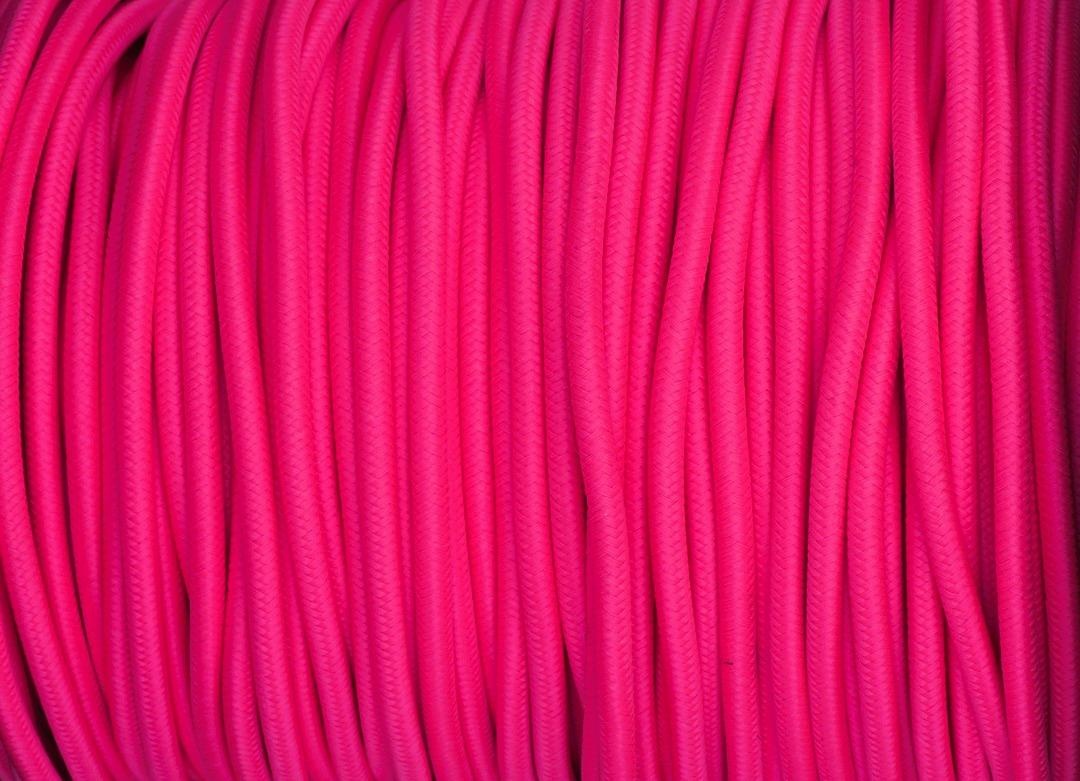 Neon roze strijkijzersnoer - 2 aderig