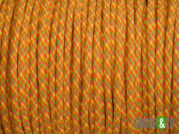 Neon stofsnoer mix Neon stofsnoer mix