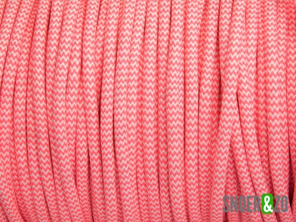 Neonroze-wit strijkijzersnoer Neonroze-wit strijkijzersnoer