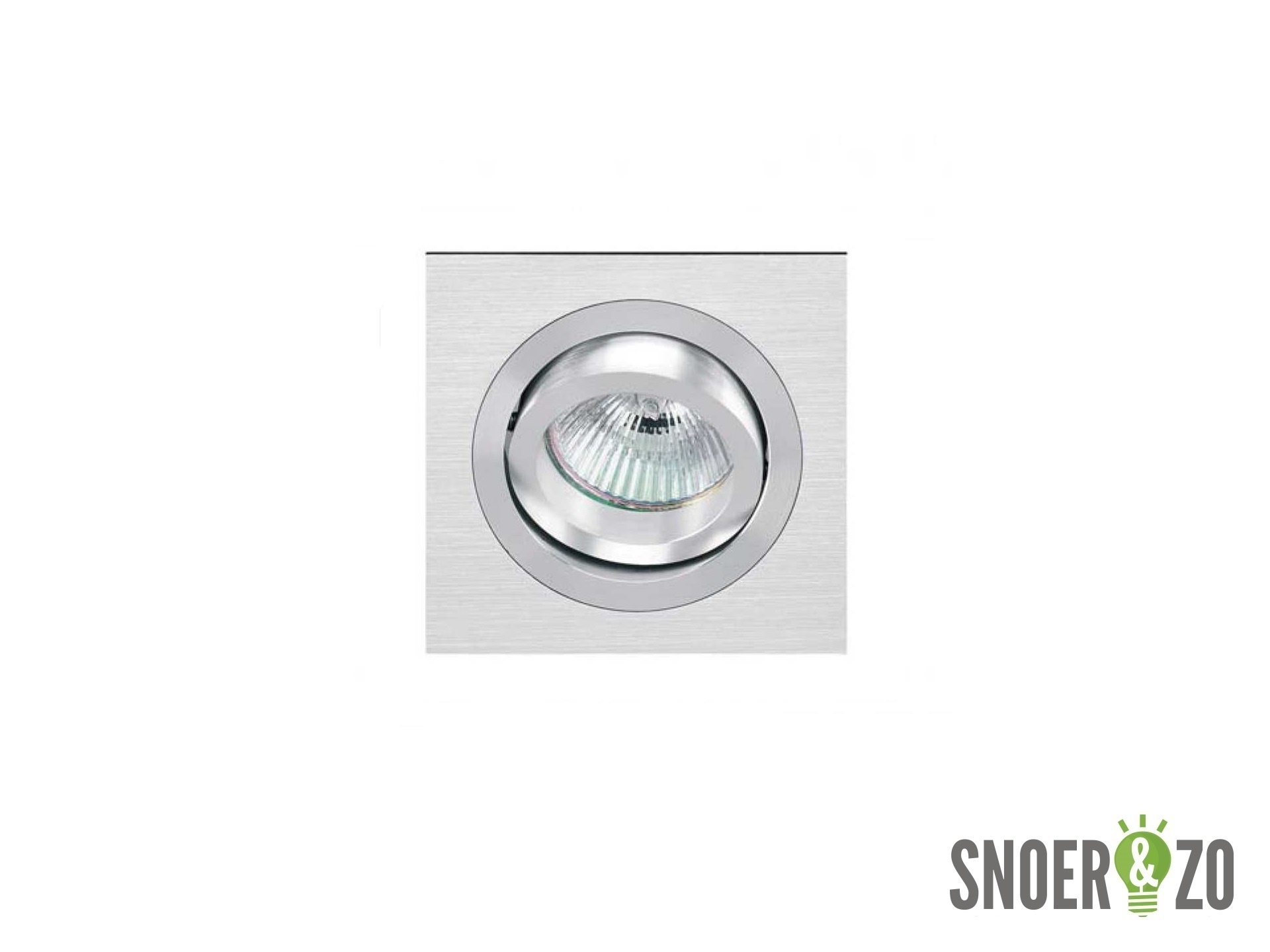 Onok inbouwspot 192/1 aluminium vierkant