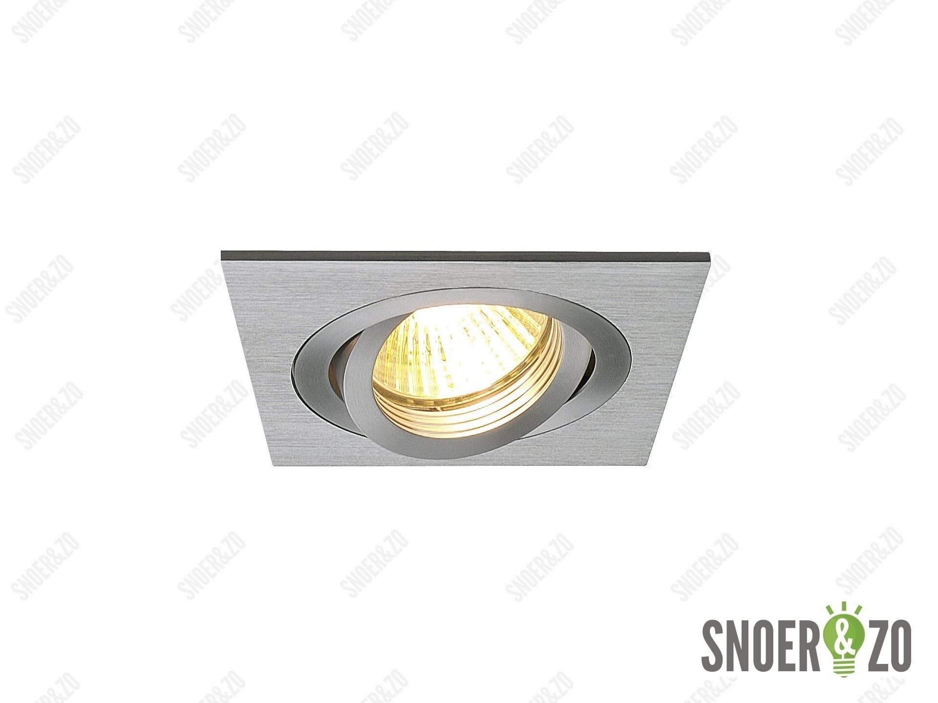 Onok inbouwspot 192/1 aluminium vierkant Onok inbouwspot 192/1 aluminium vierkant