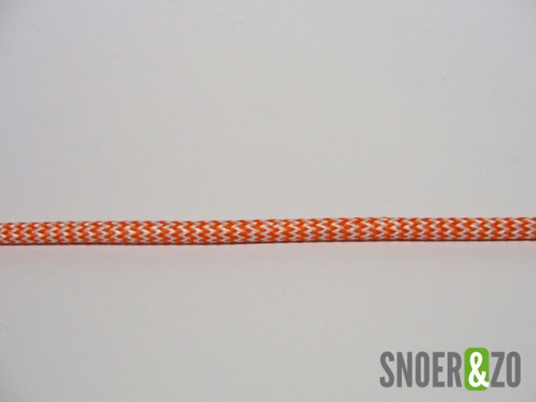 Oranje-wit stofsnoer