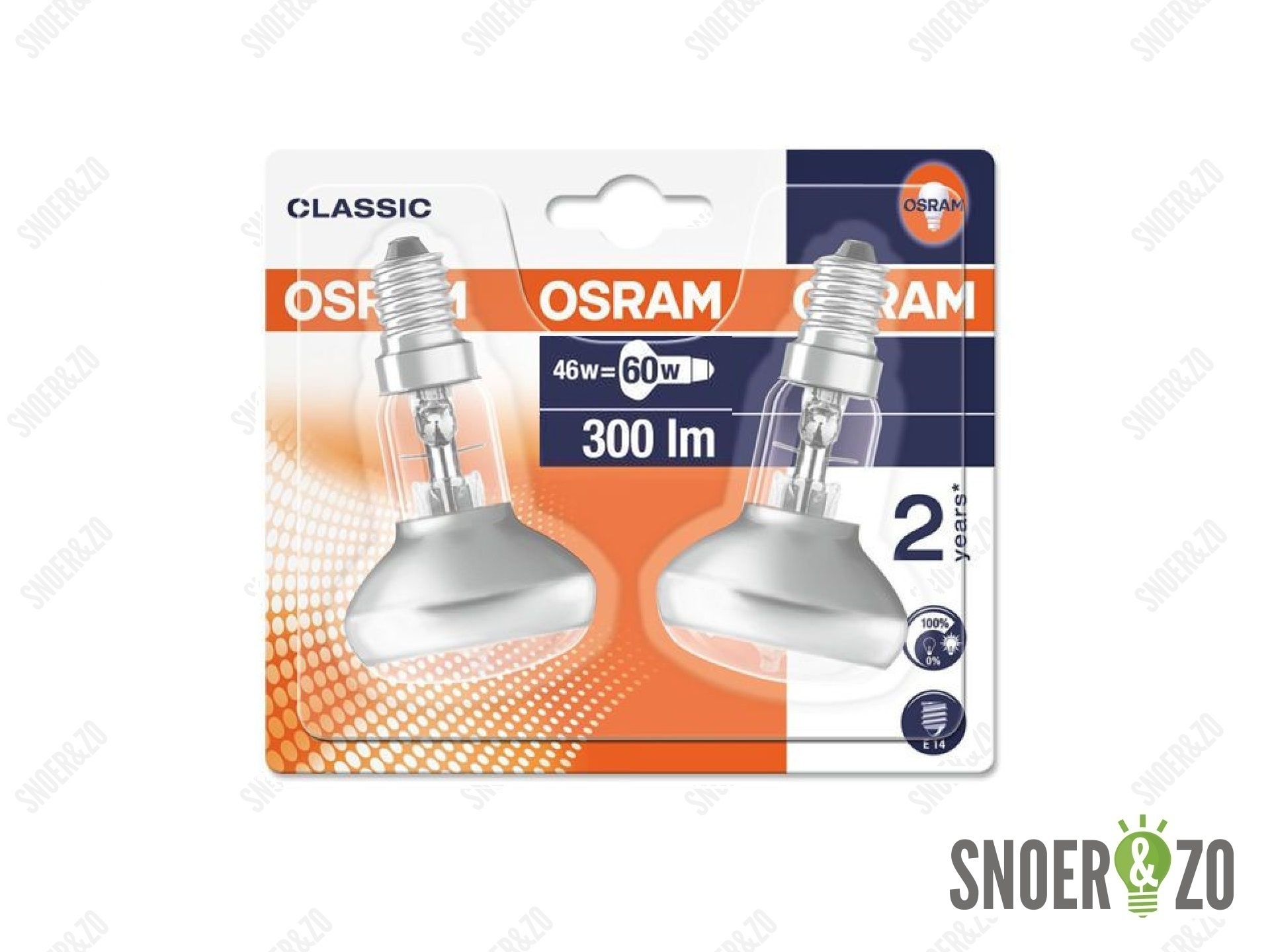 Osram 64543 Classic R50 Eco Pro 46W E14 ( blister 2 stuks )