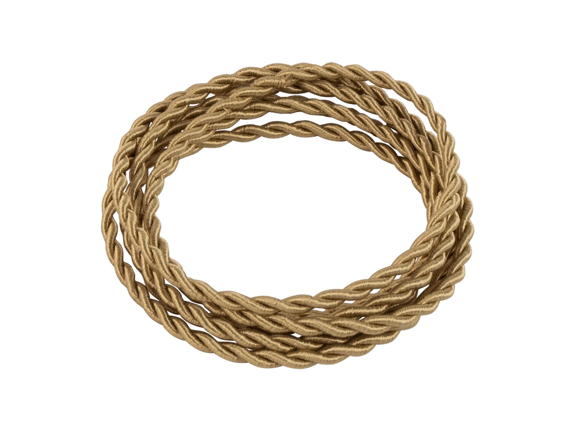 Oud goud gedraaid strijkijzersnoer - 2 aderig