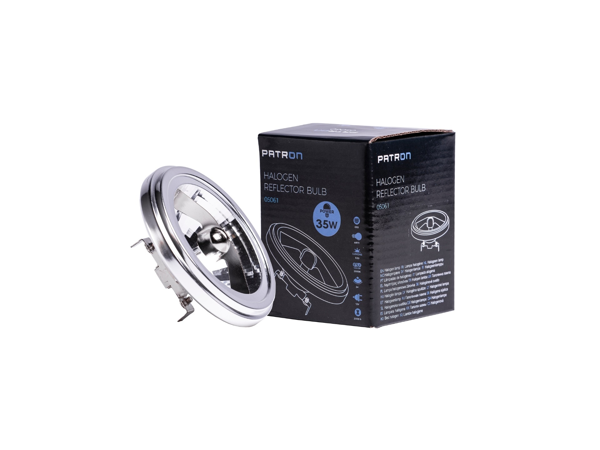 Patron Halogeenlamp Halospot 111 35W 12V G53 FL 24°
