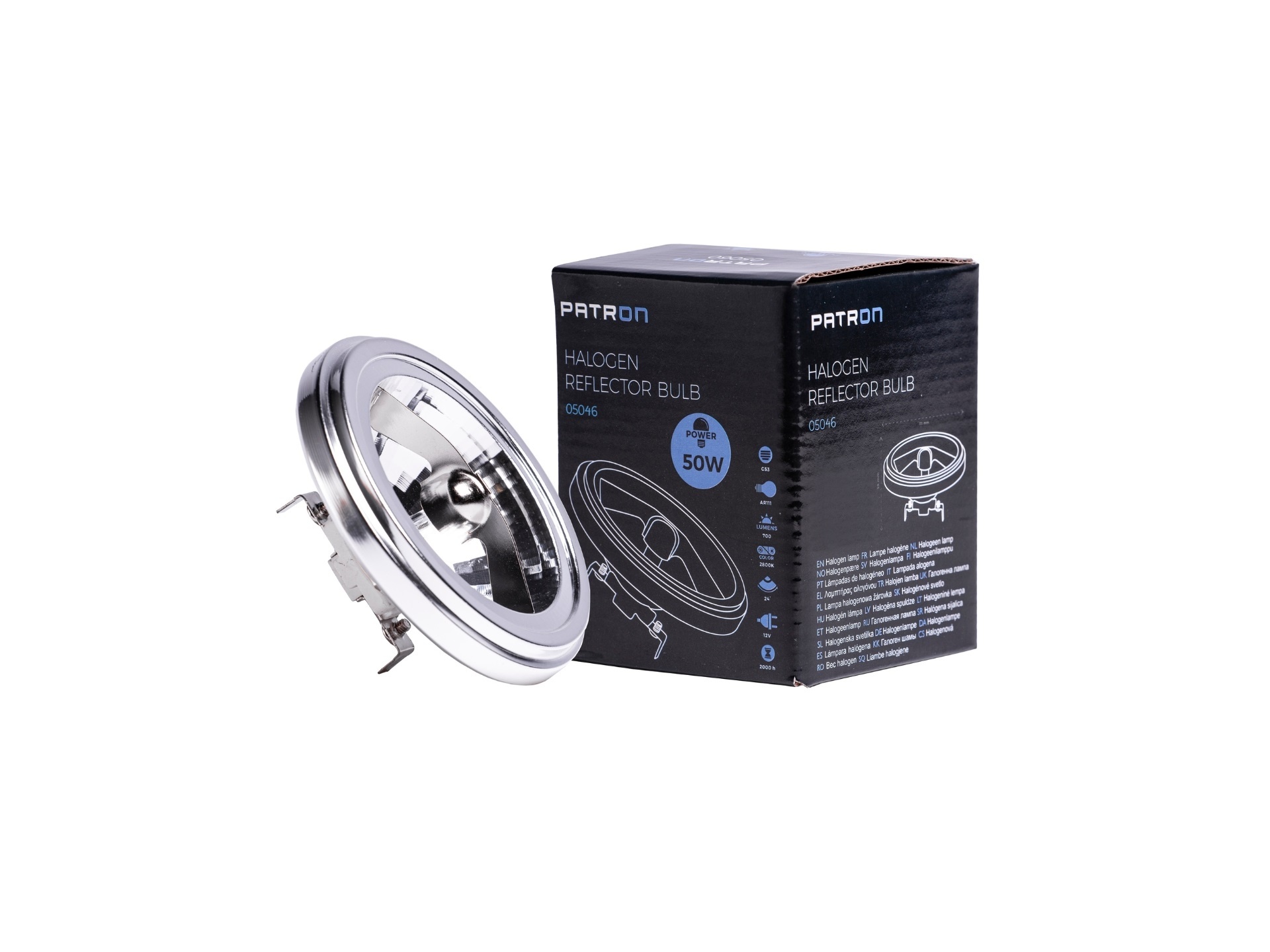 Patron Halogeenlamp Halospot 111 50W 12V G53 FL 24°