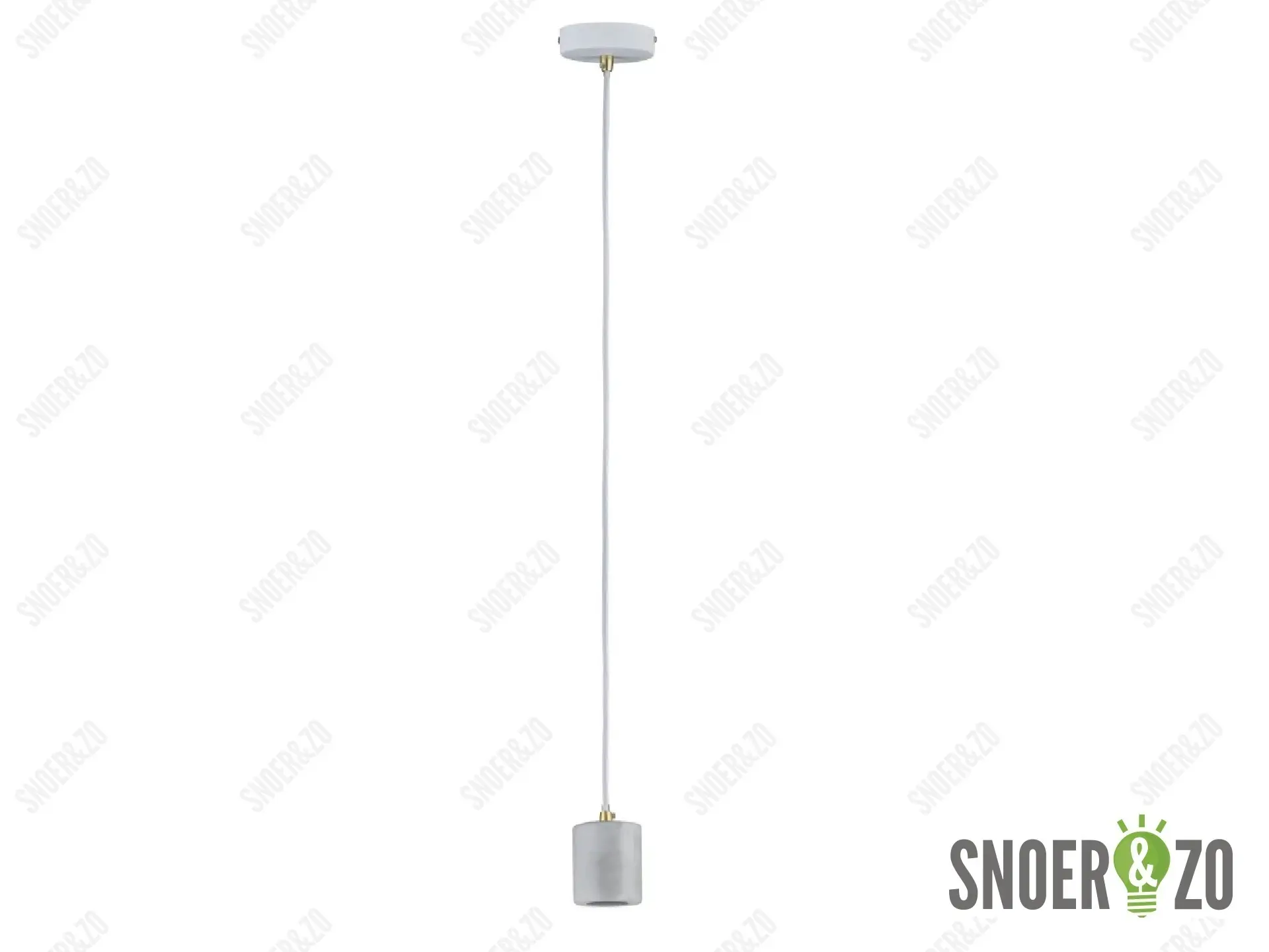Paulmann hanglamp nordin E27 wit marmer goud
