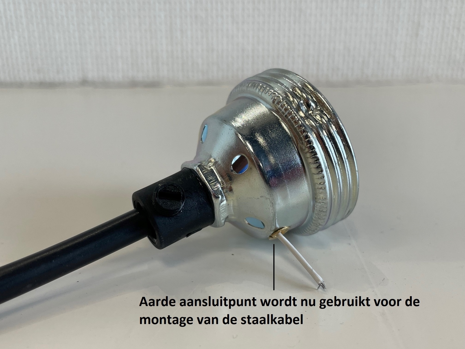 Pendelsnoer met staaldraad transparant 2x0,75 mm²