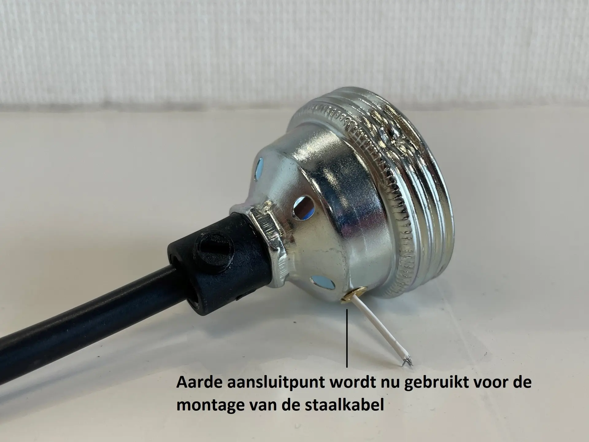 Pendelsnoer met staaldraad transparant 2x0,75 mm²
