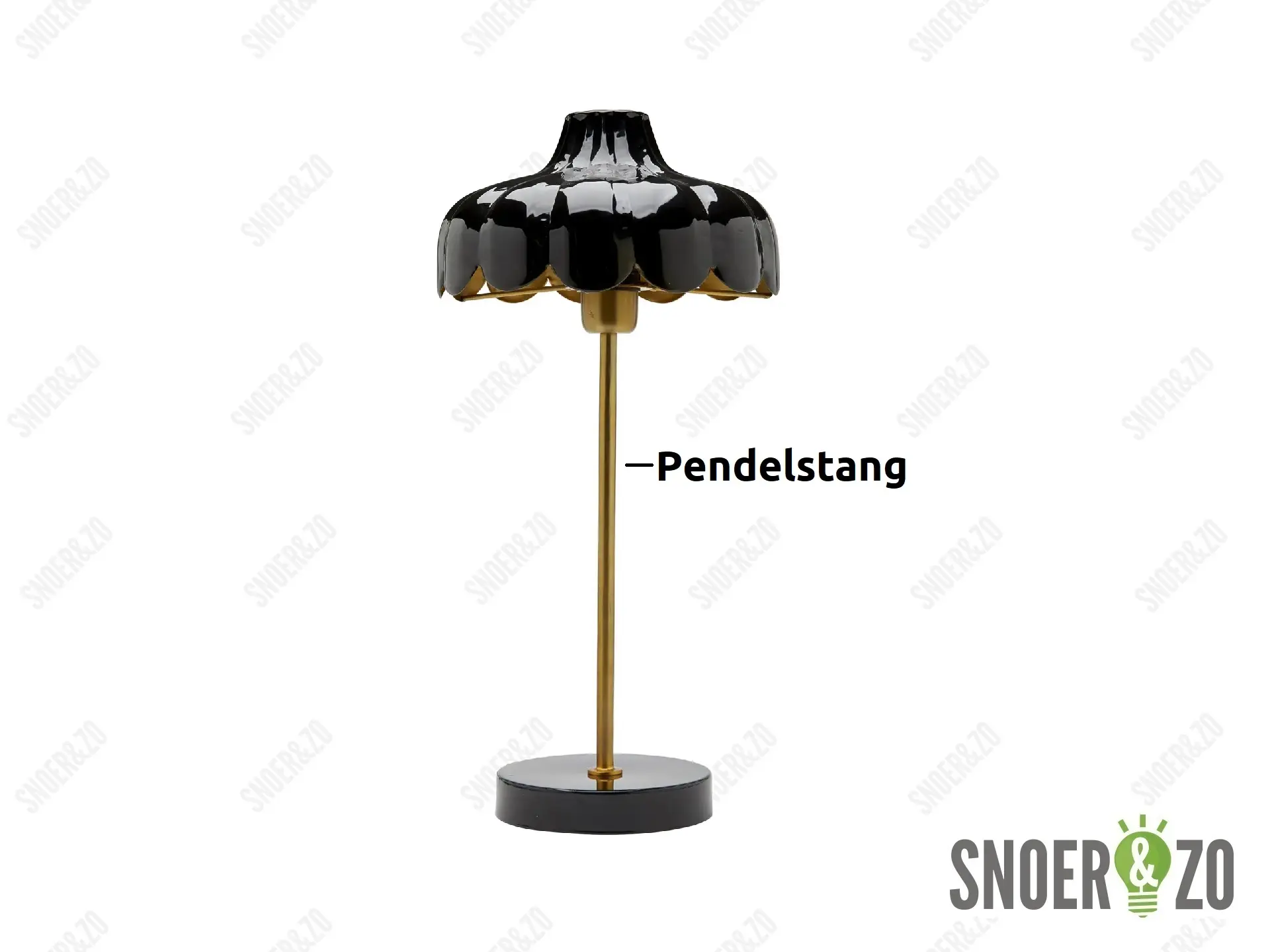 Pendelstang geborsteld nikkel (RVS look) M10x1 - 10 cm