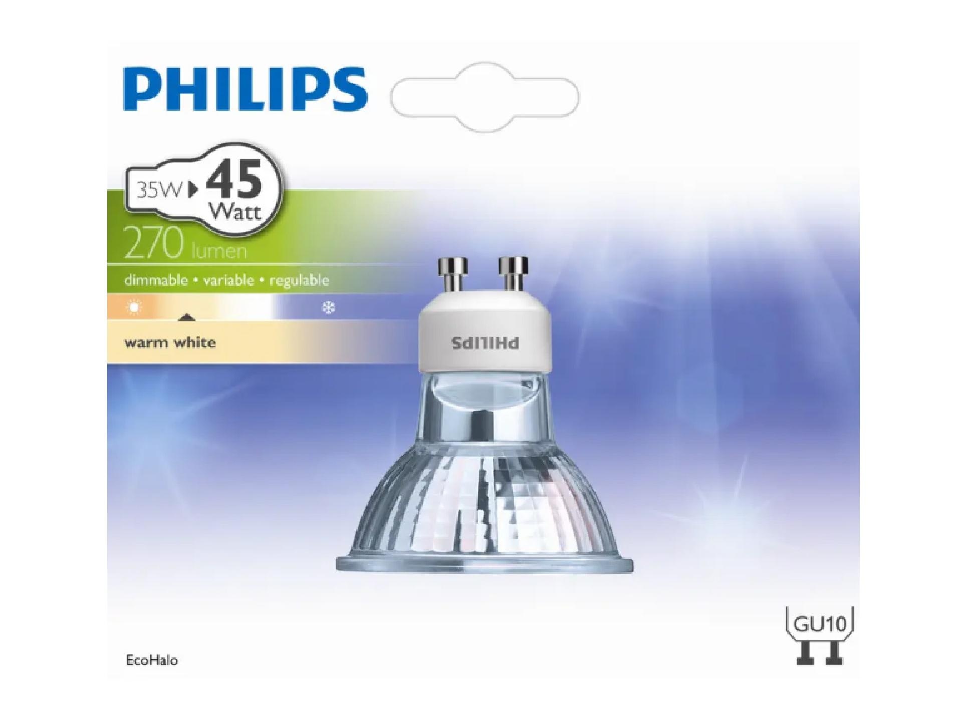 Philips Eco Twist halogeenlamp GU10 35W 40° - EV