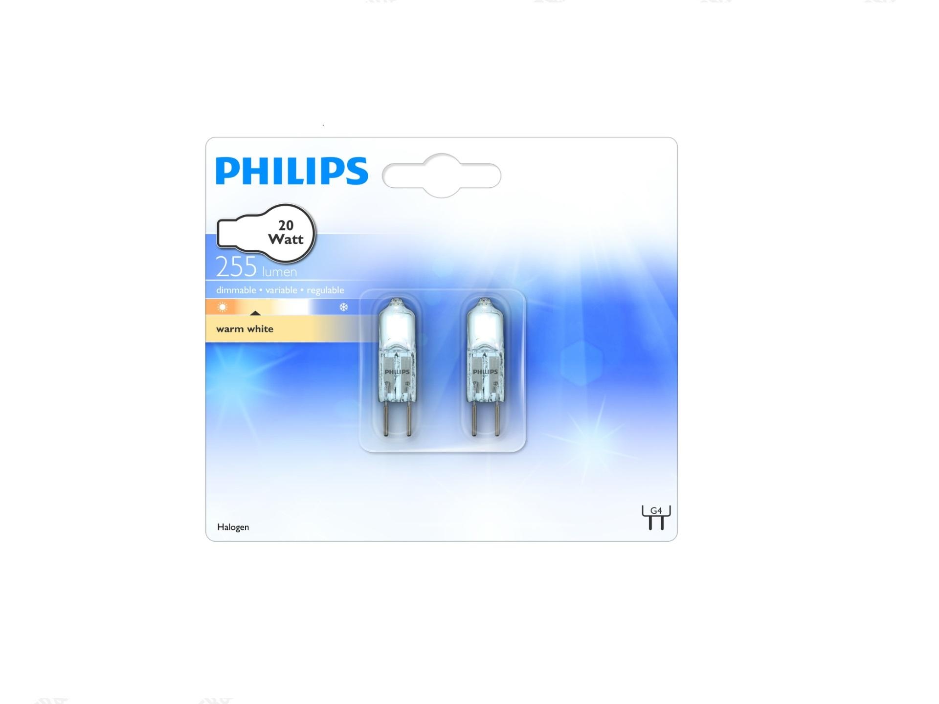 Philips Halogeen G4 Capsule 20W blister 2-stuks - AV