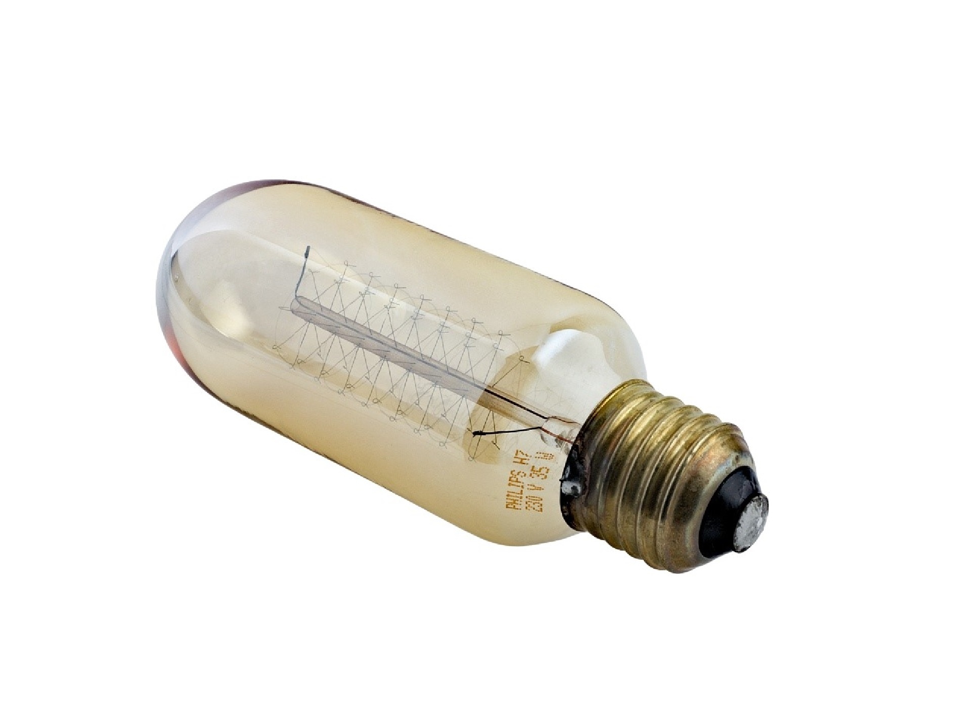 Philips kooldraadlamp buis T45 goud 40W E27 - EV