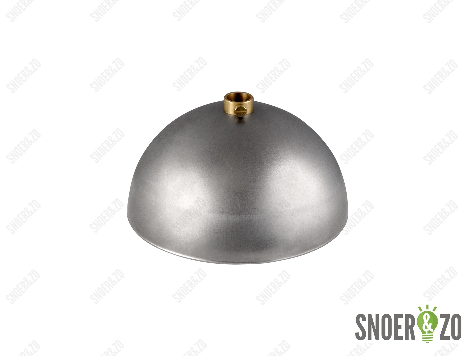 Plafondkap blank metaal rond Plafondkap blank metaal rond