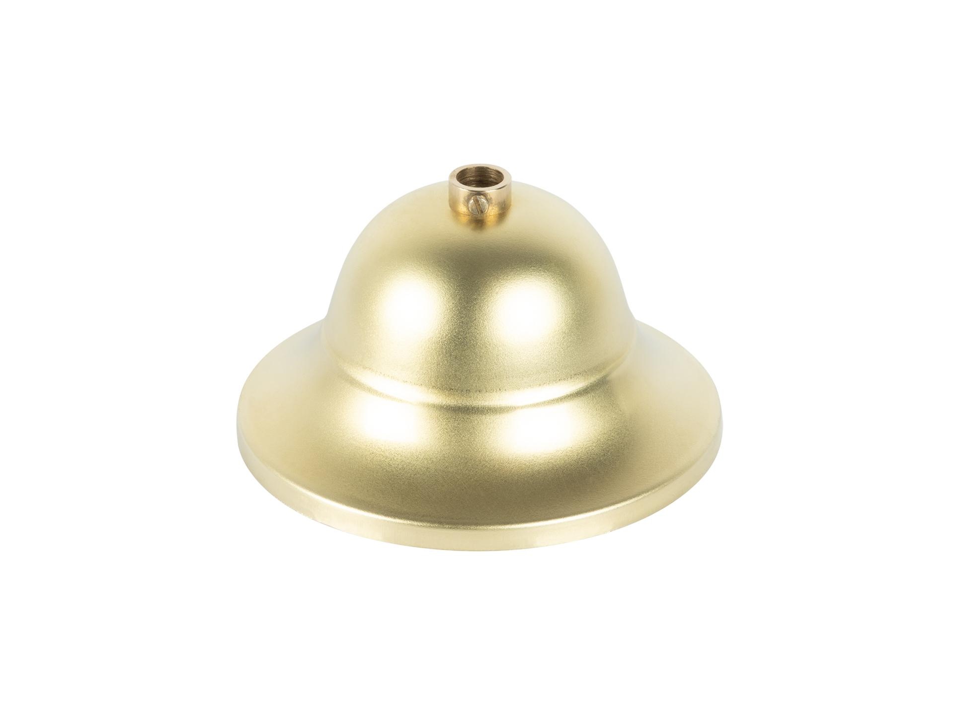 Plafondkap messing kelk model - 11 cm met stelring