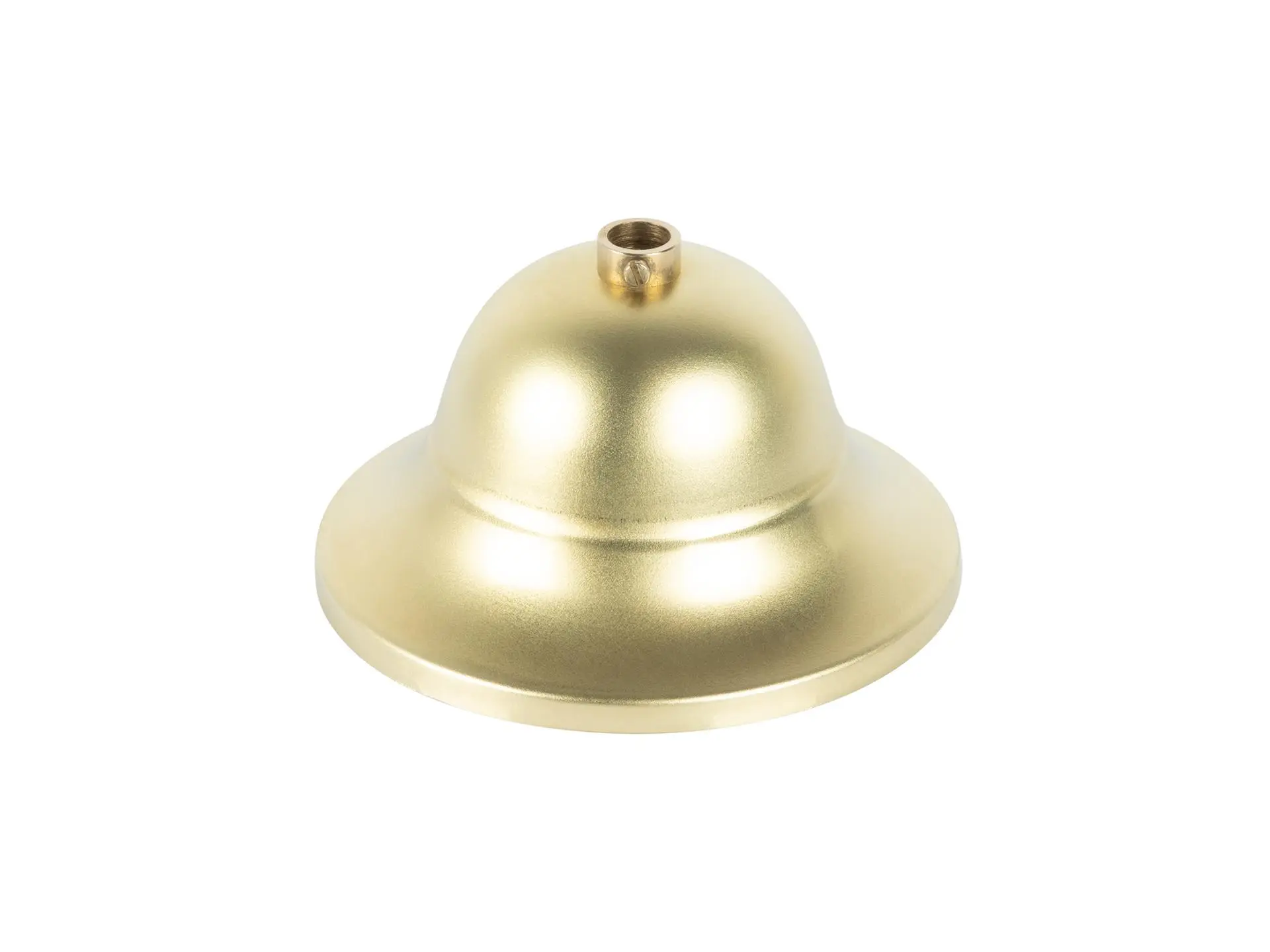 Plafondkap messing kelk model - 11 cm met stelring