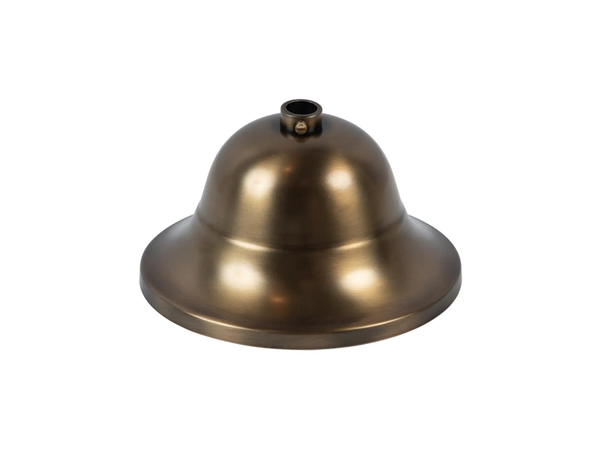 Plafondkap metaal kelk model - brons - 11 cm met stelring