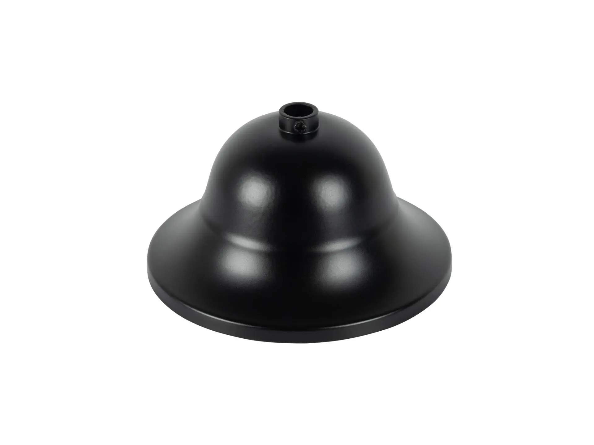 Plafondkap metaal kelk model - zwart - 11 cm met stelring
