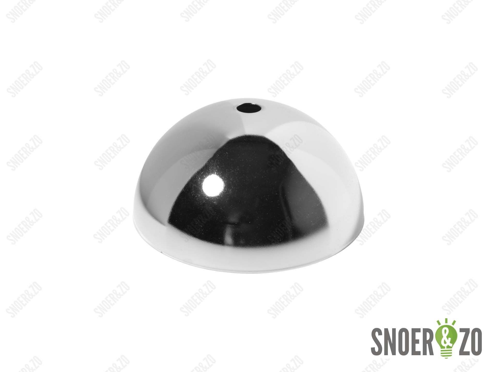 Plafondkap metaal rond chroom Plafondkap metaal rond chroom