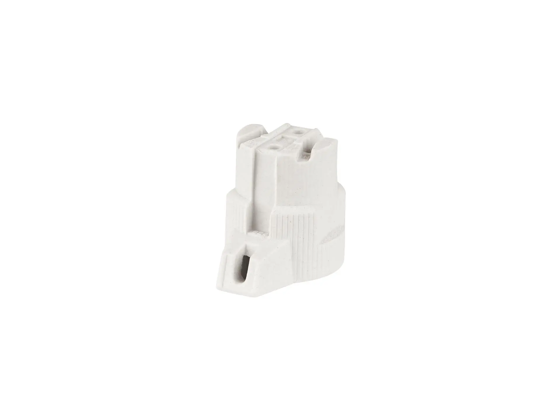 Porselein fitting E27 schroefbaar haaks model