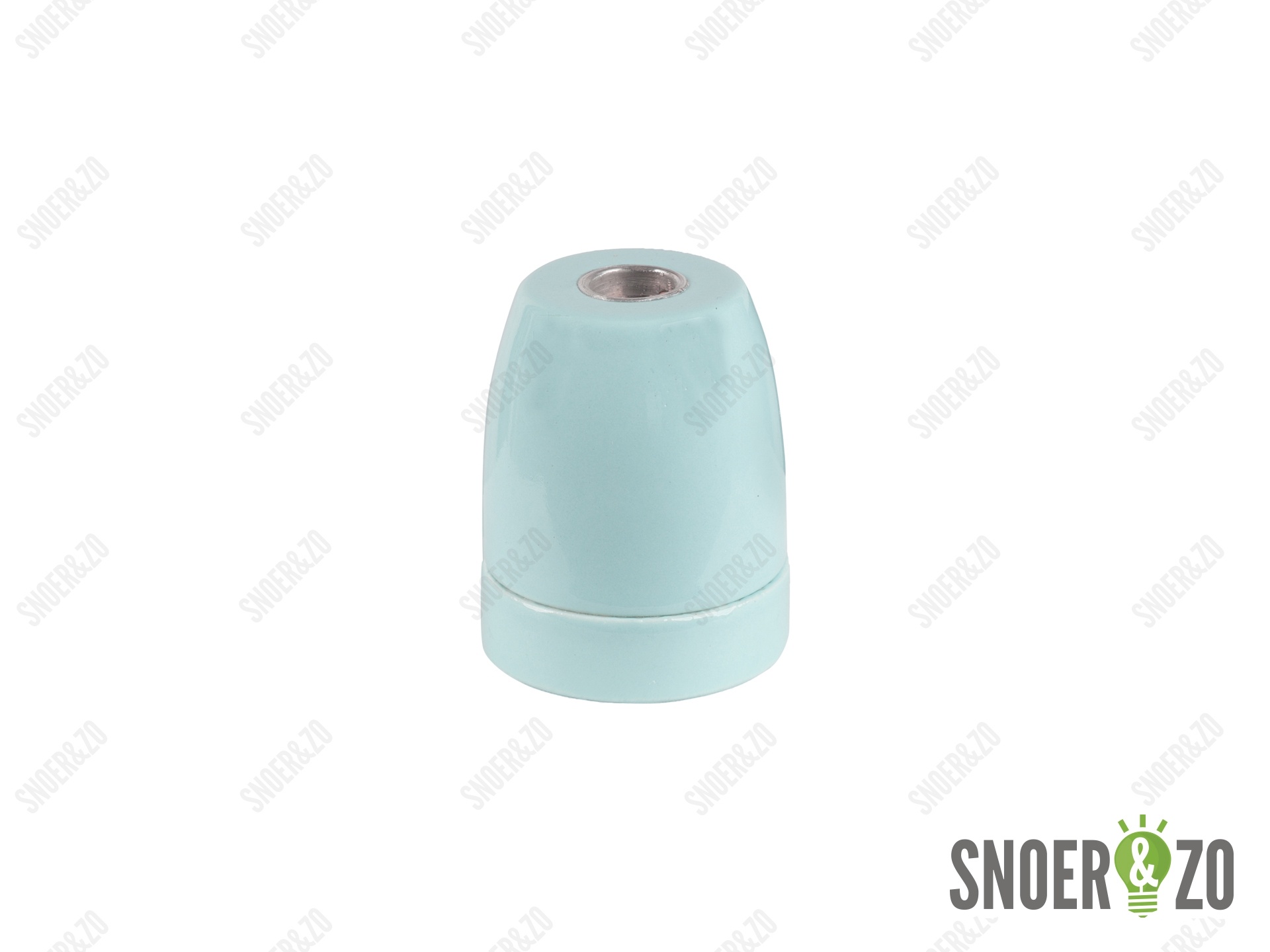 Porselein fitting lichtblauw E27 Porselein fitting lichtblauw E27