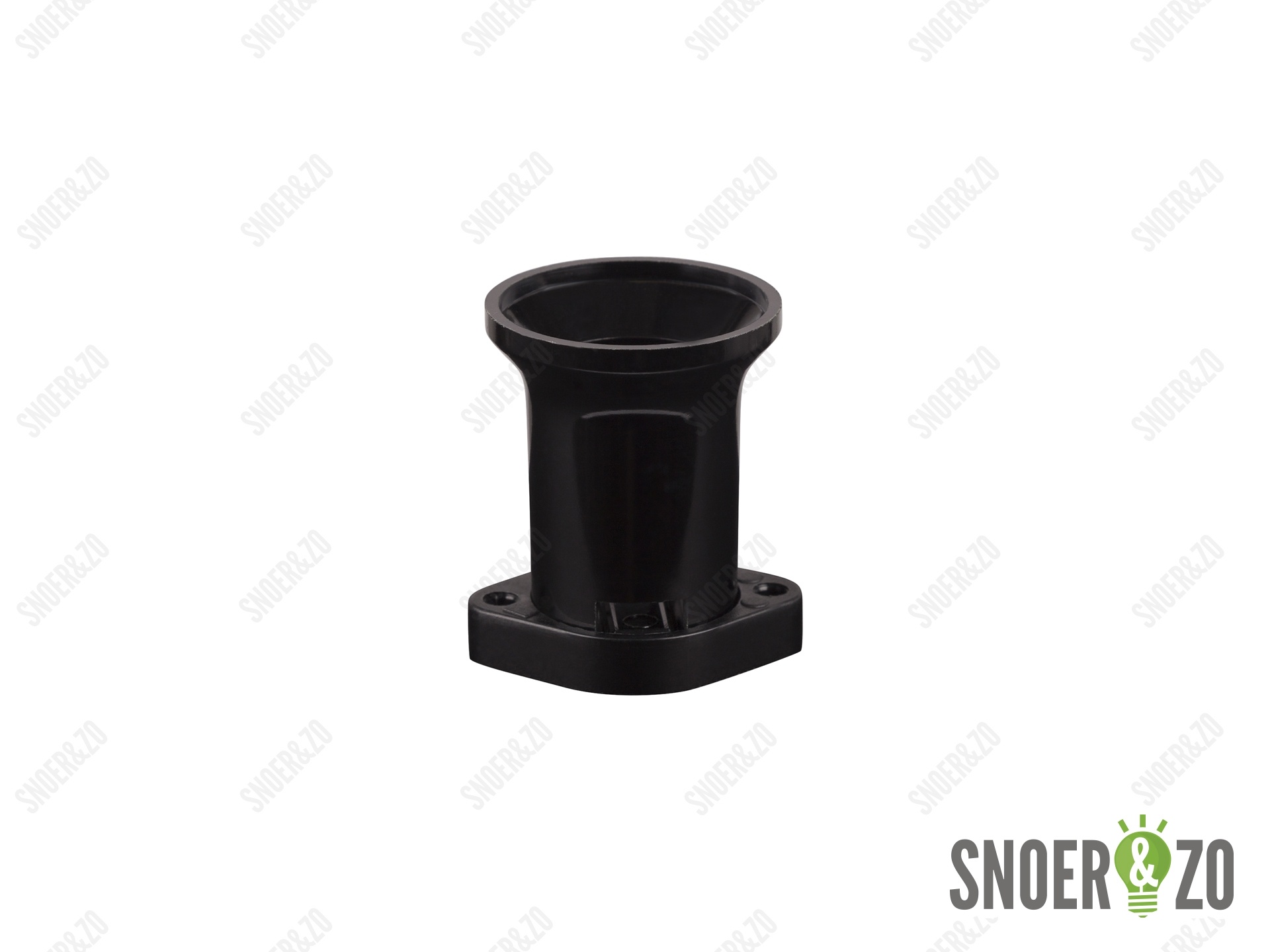 Prikkabel E27 fitting zwart met montageplaat Prikkabel E27 fitting zwart met montageplaat