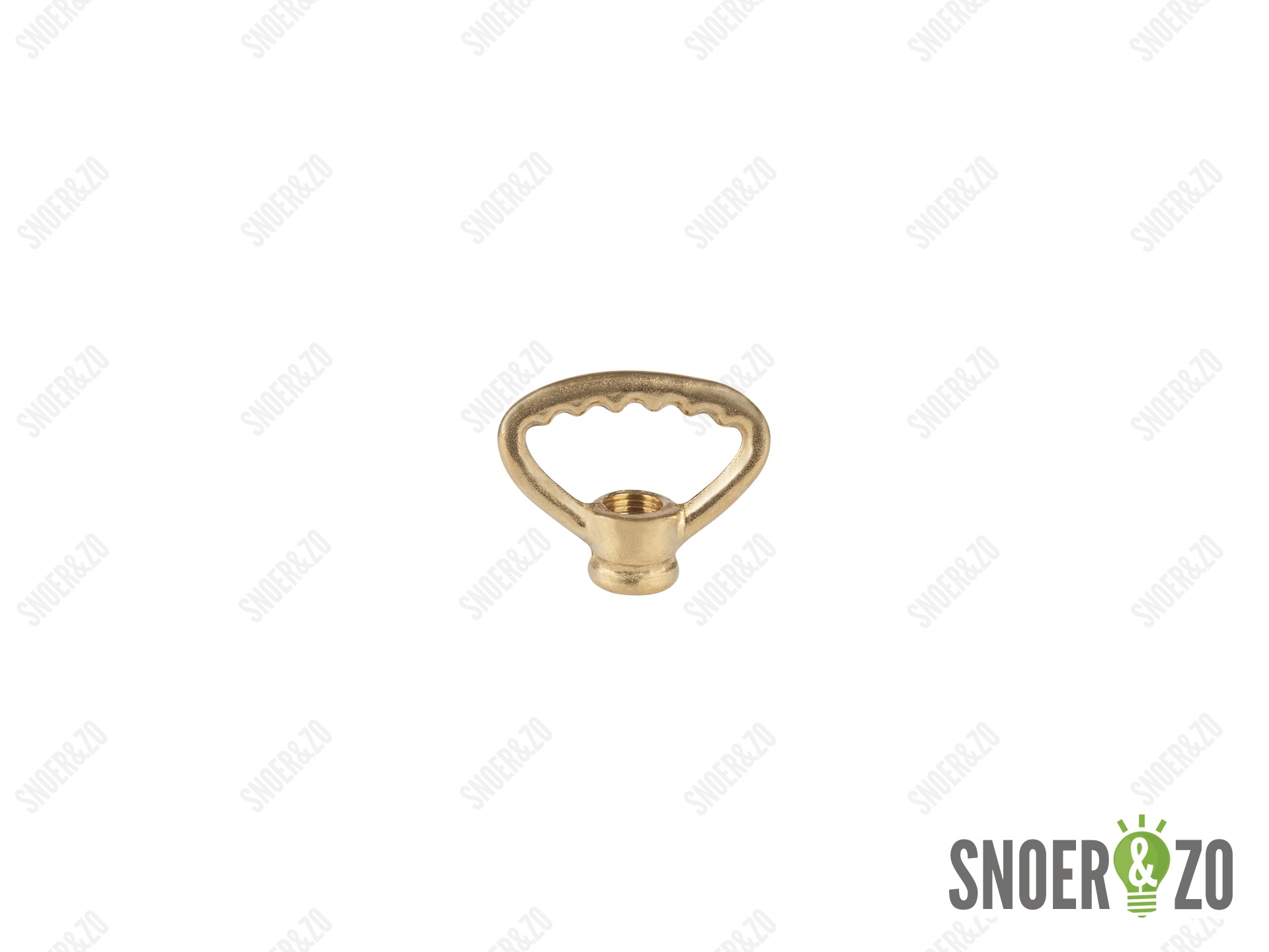 Ringnippel messing getand 42 mm - M10x1 binnendraad