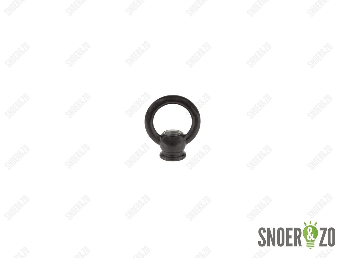 Ringnippel zwart 30 mm - M10x1 binnendraad