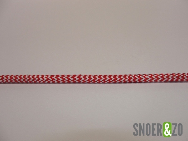 Rood-wit stofsnoer