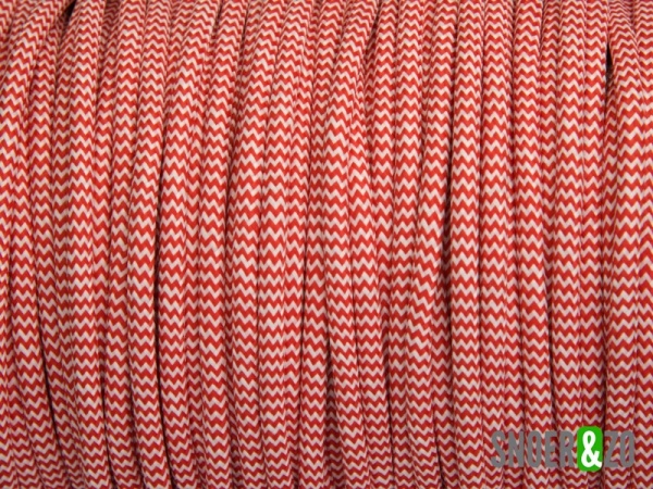 Rood-wit stofsnoer Rood-wit stofsnoer