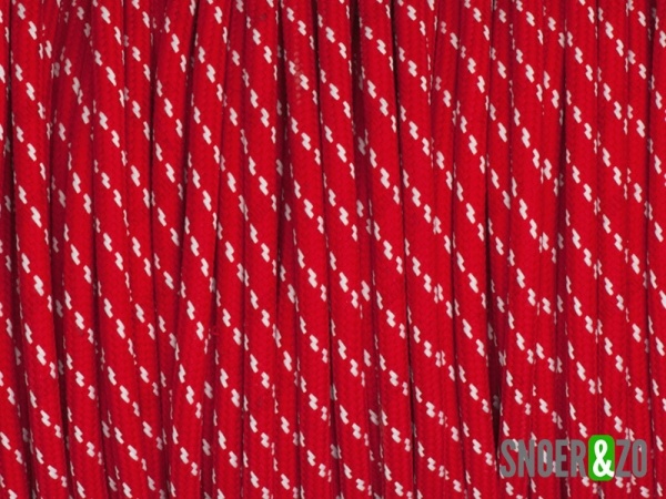 Rood-wit strijkijzersnoer flex