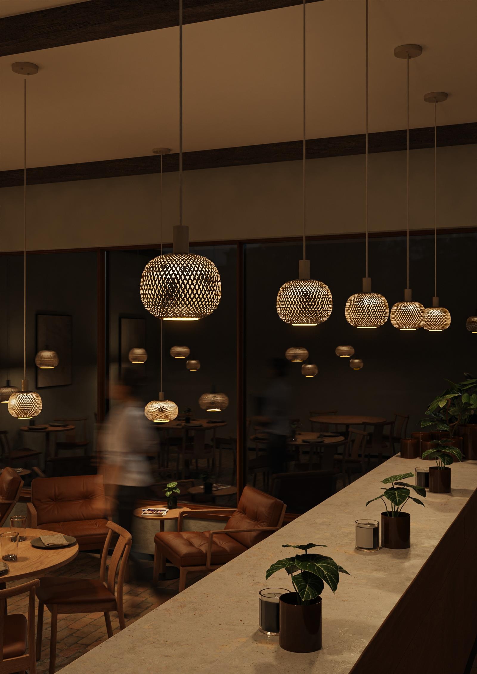 Segula LED Floating Bamboo Globe 180 mm 5W 2200K bronze