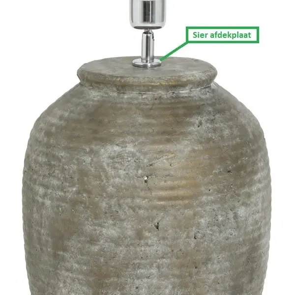 Sier afdekplaat cilinder geborsteld nikkel (RVS look) - 6 cm