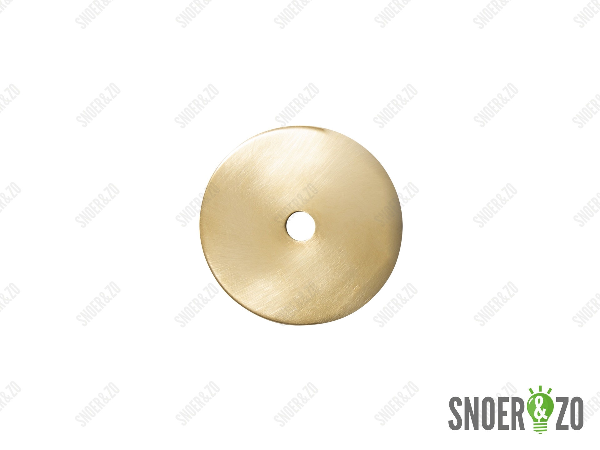Sier afdekplaat cilinder messing - 7 cm
