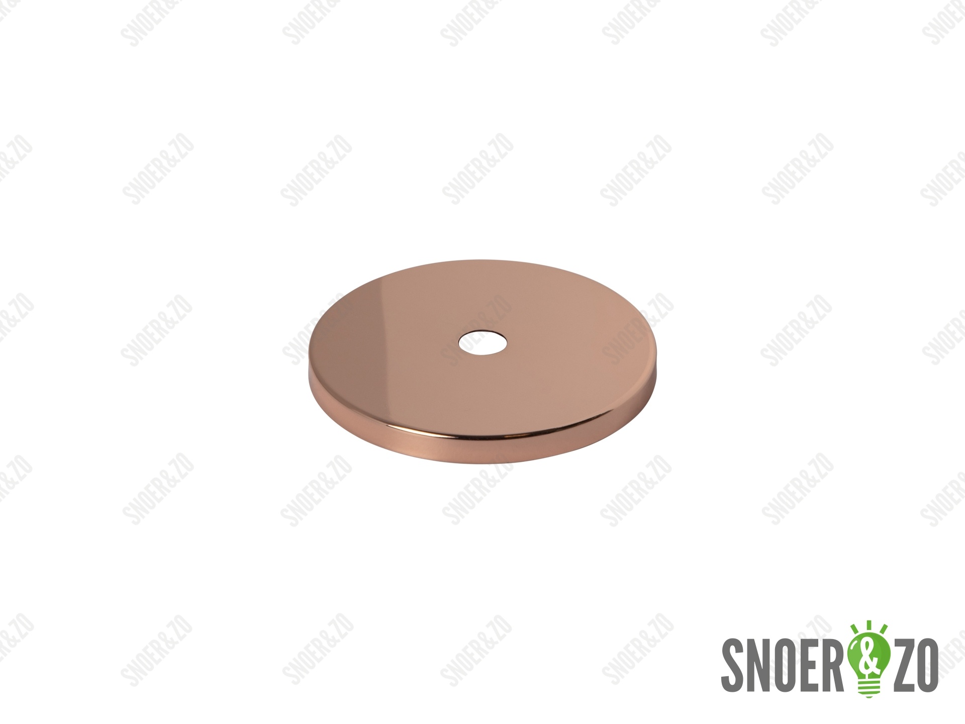 Sier afdekplaat cilinder rood koper - 7 cm