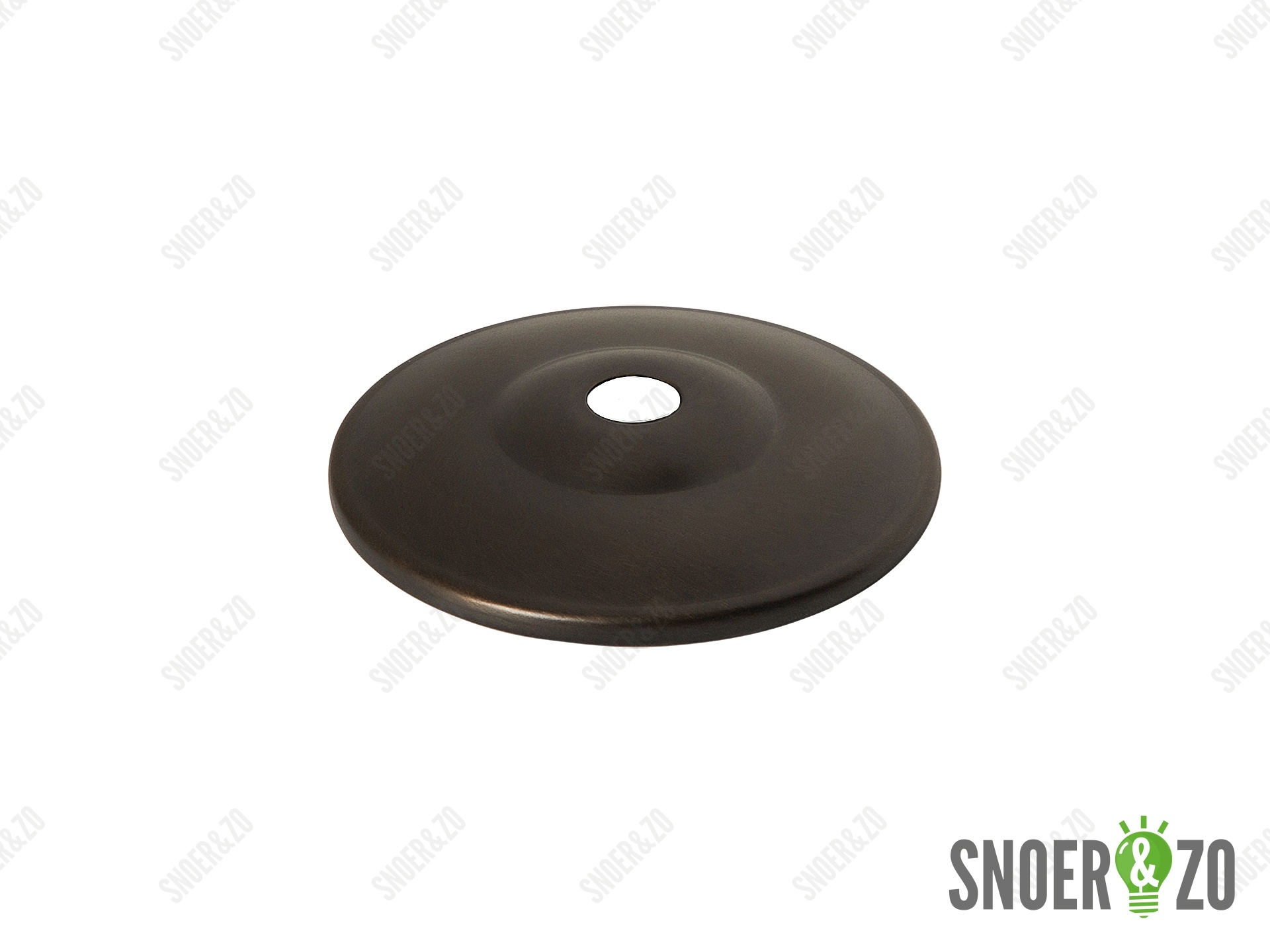 Sier afdekplaat deco brons - 6.5 cm