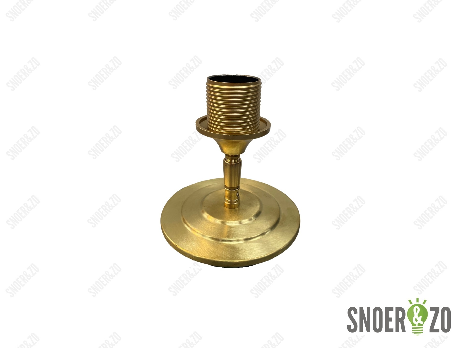 Sier afdekplaat getrapt messing - 8.5 cm