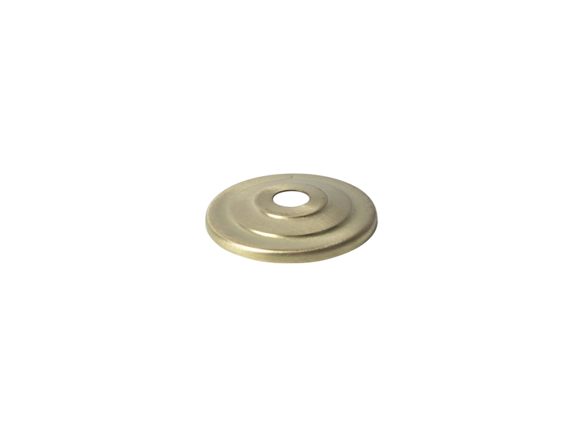 Sier afdekplaat getrapt messing geschuurd - 4.5 cm