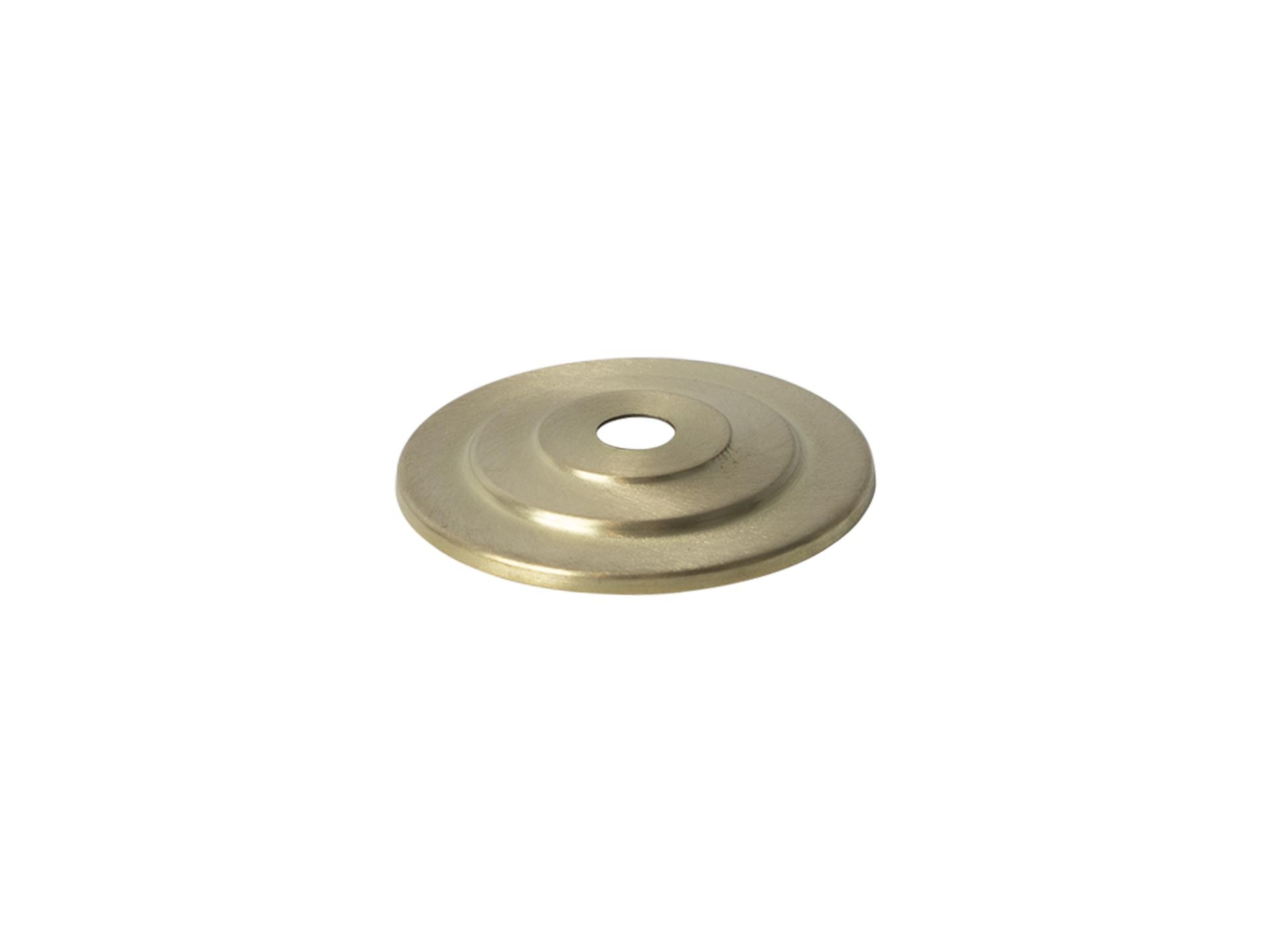 Sier afdekplaat getrapt messing geschuurd - 6 cm Sier afdekplaat getrapt messing geschuurd - 6 cm